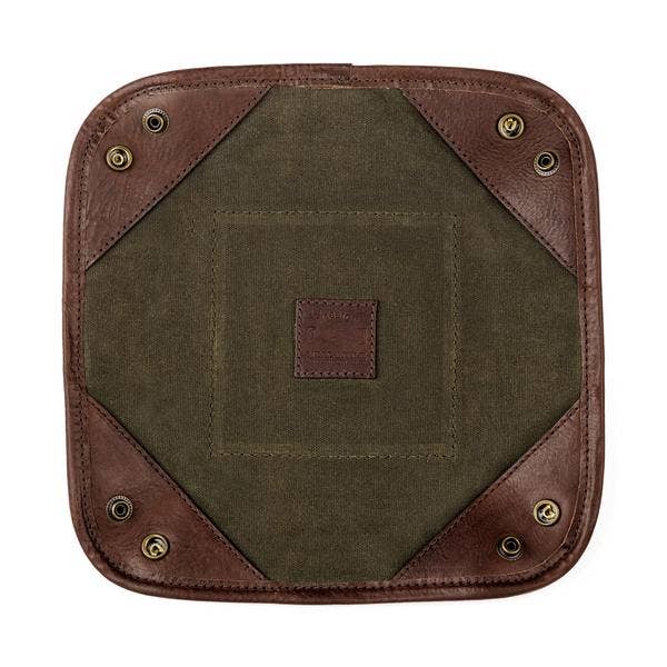 Mission Mercantile Campaign Waxed Canvas Desk Caddy: Hickory / Navy