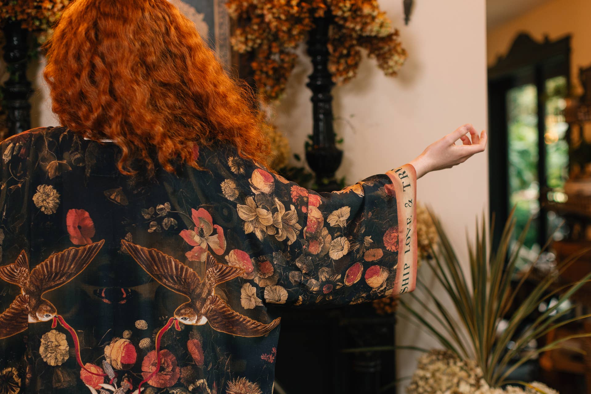 Market of Stars Heart of Gold Opera Duster Kimono