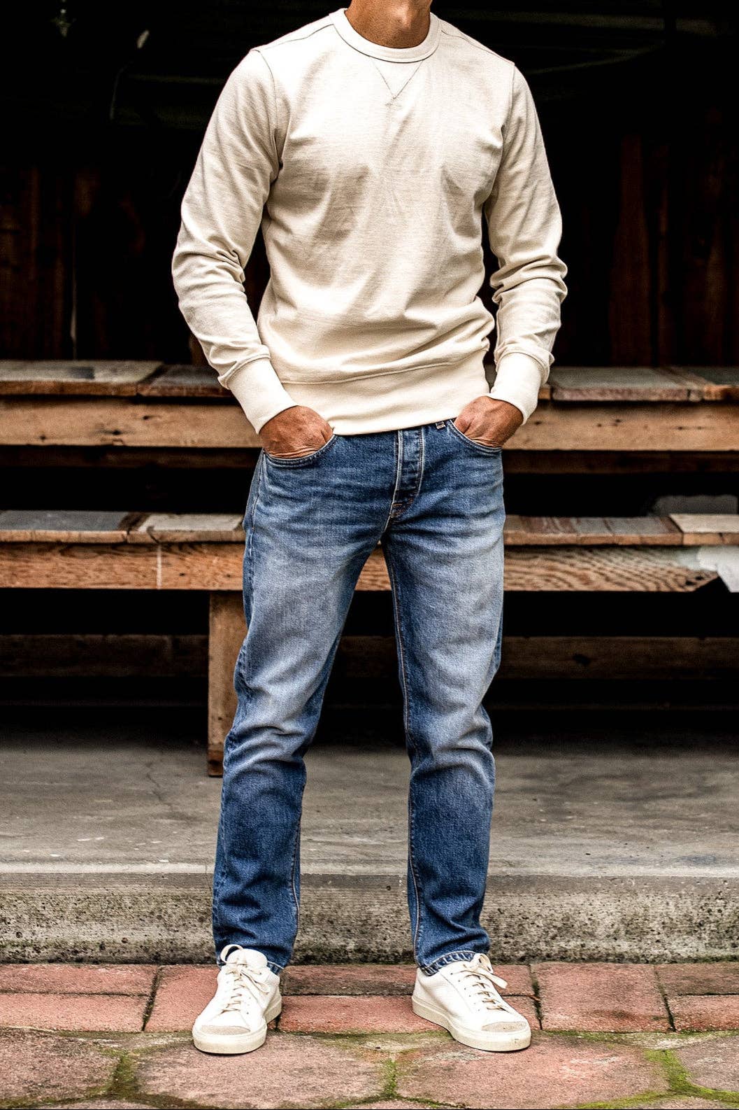 WIESMADE Sam Fit Jean | River Wash Standard Fit: River Wash / 32.5 / 35