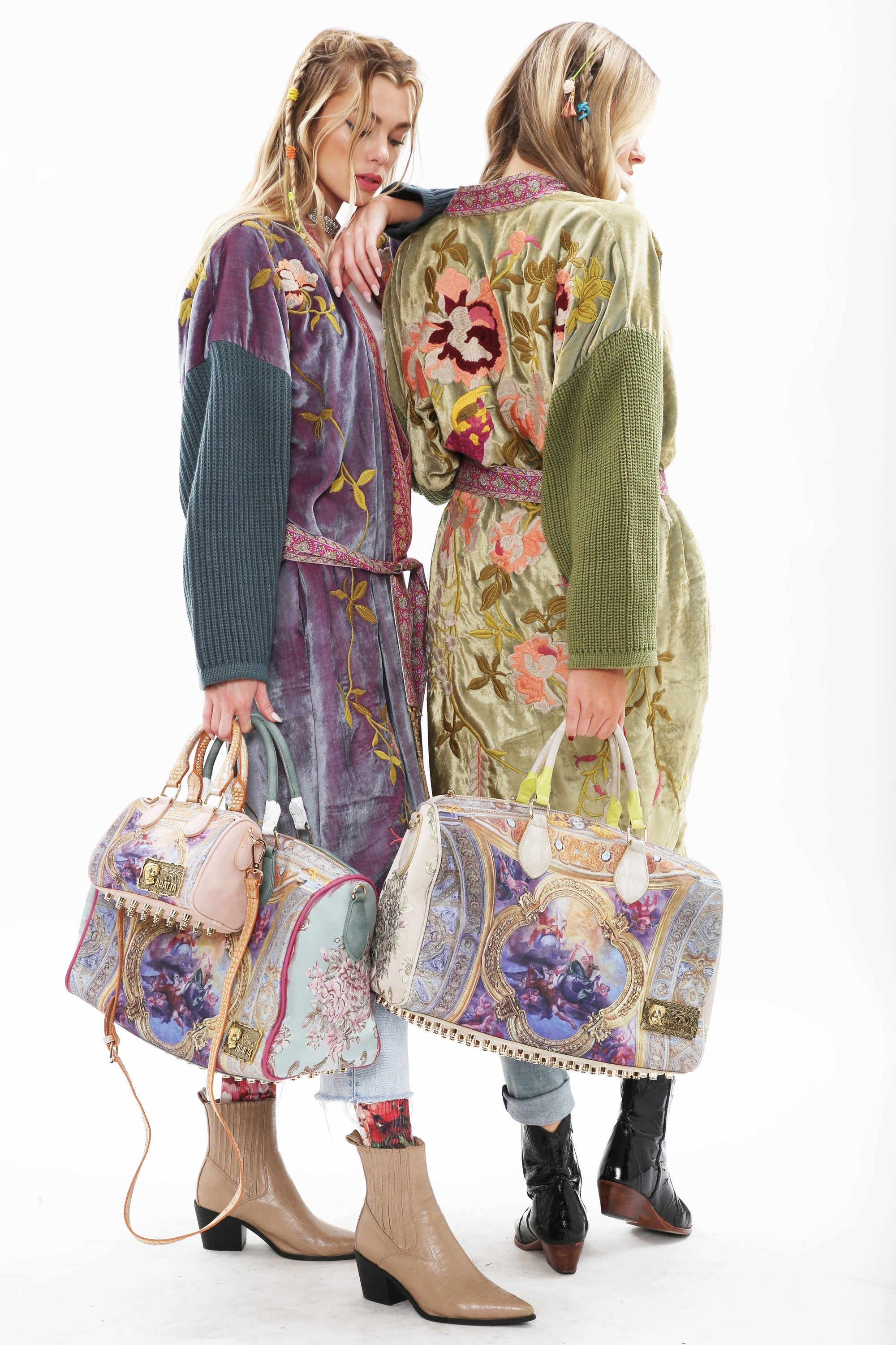 Aratta Something Magical Velvet Coat: Grape Jam