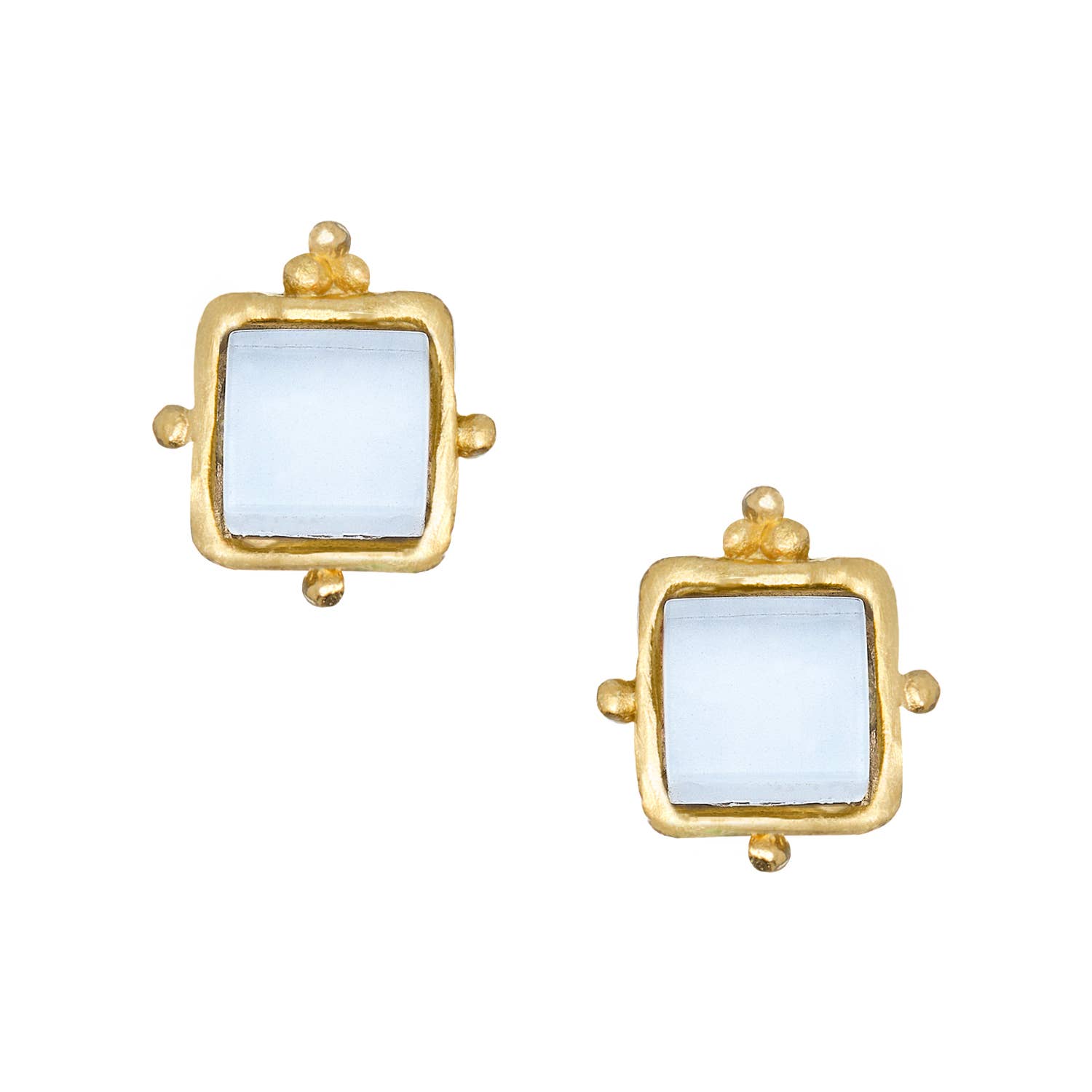 Susan Shaw Charlotte Studs - White