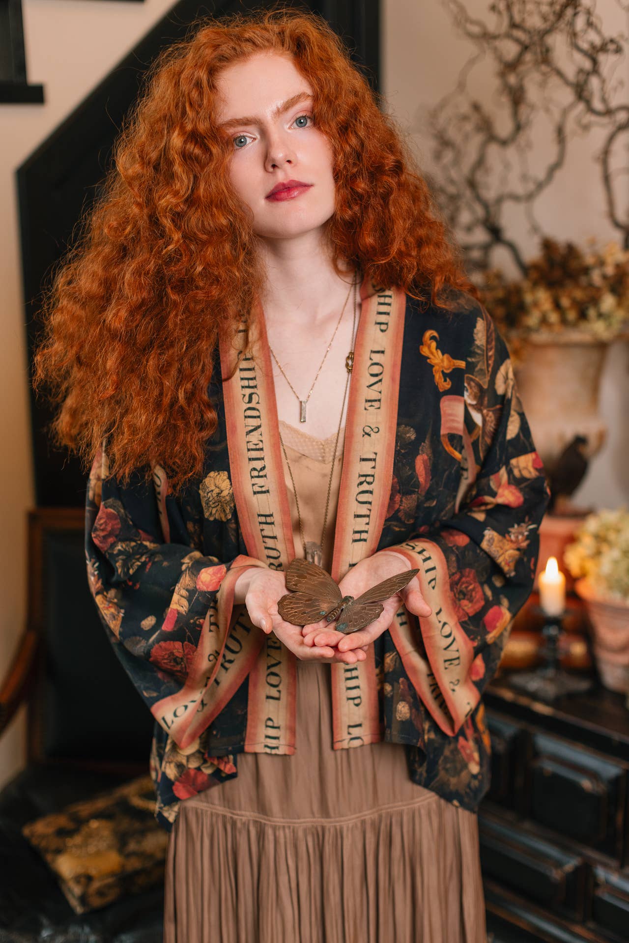 Market of Stars Heart of Gold Pixie Duster Crop Kimono