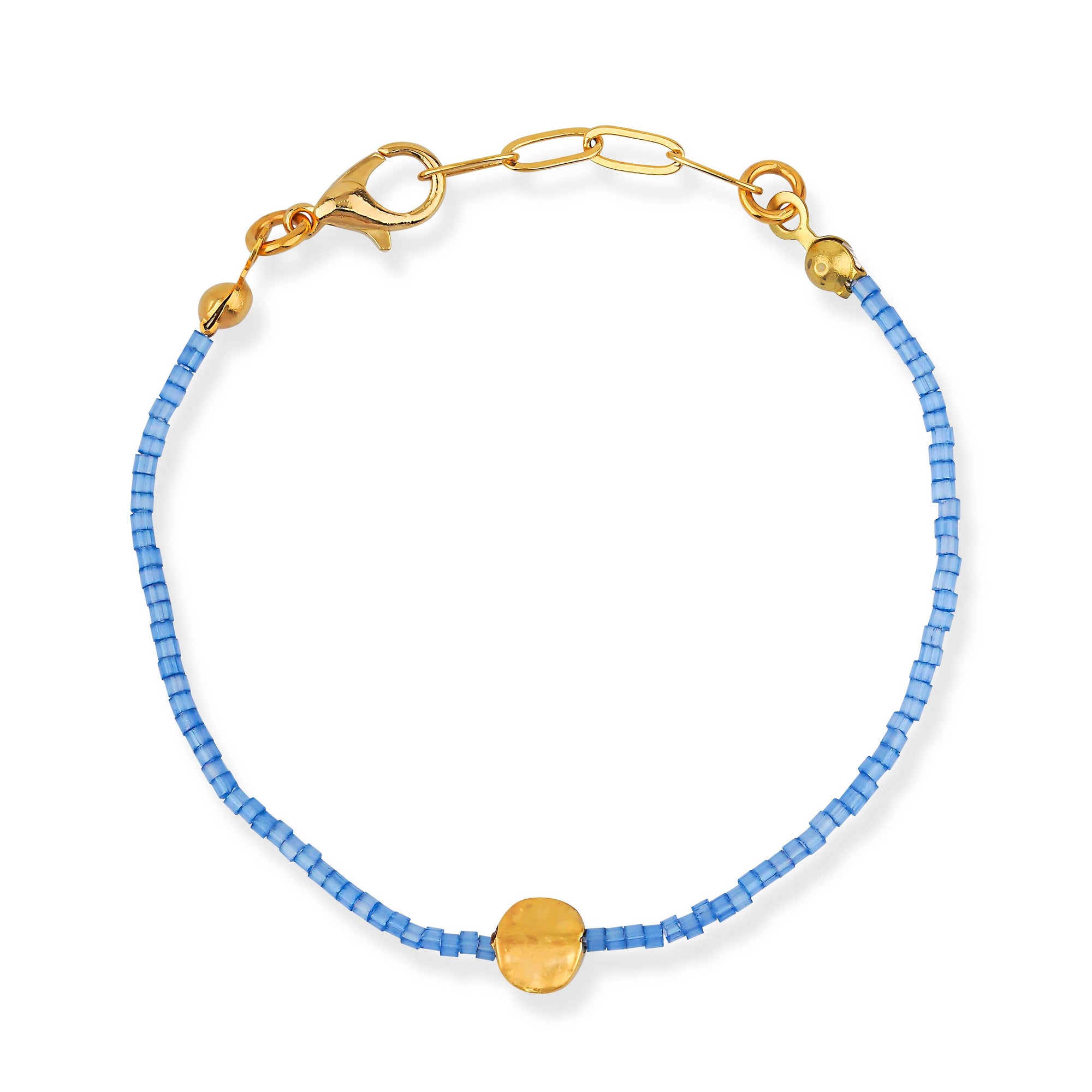 CHAKARR ON TREND | MIYUKI GOLD BRACELET: Blue