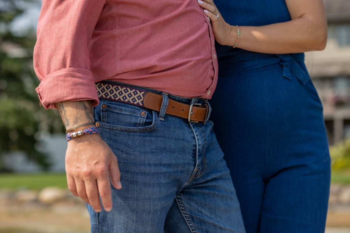 LA MATERA Diplomático Woven Belt