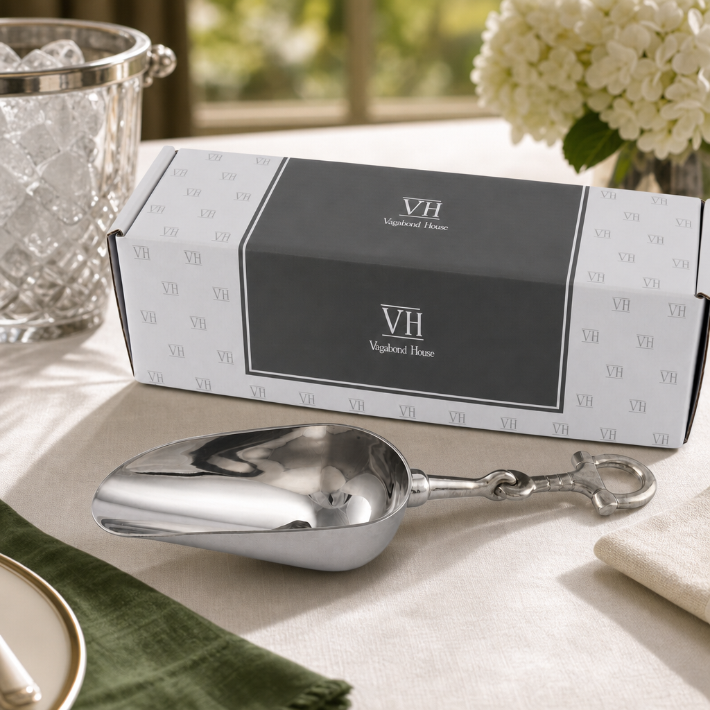 VAGABOND HOUSE Equestrian Horse Bit Pewter Handle Ice Scoop