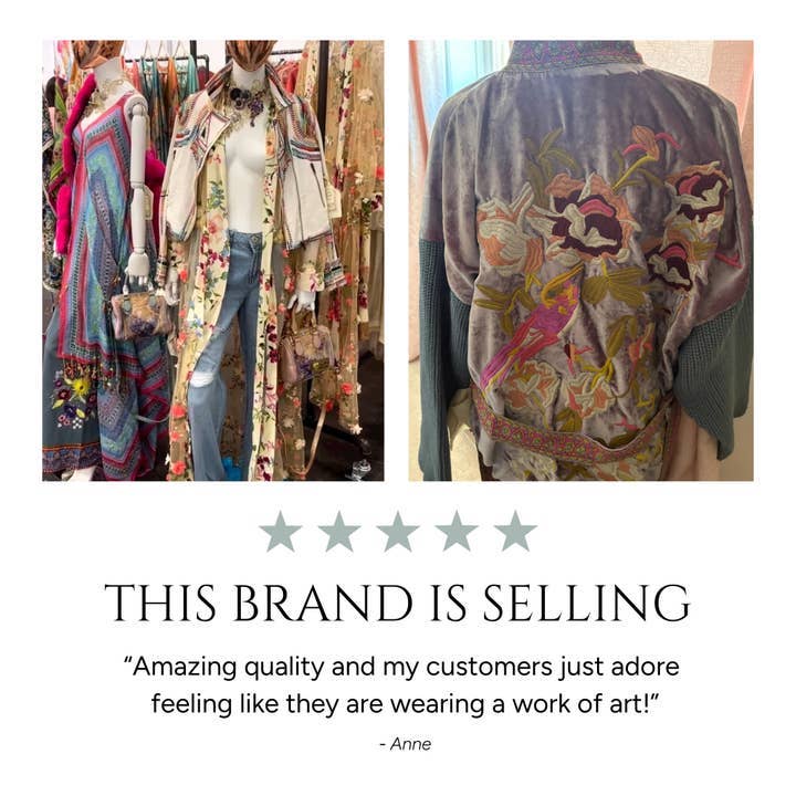 Aratta Something Magical Velvet Coat: Grape Jam