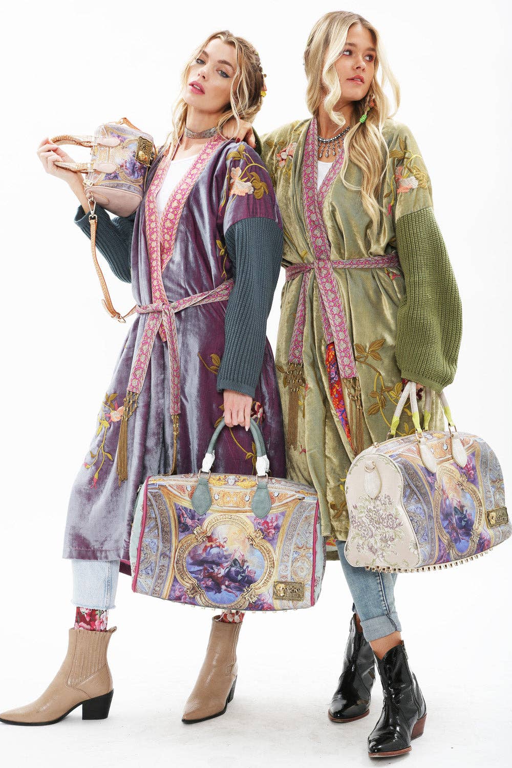 Aratta Something Magical Velvet Coat: Olive