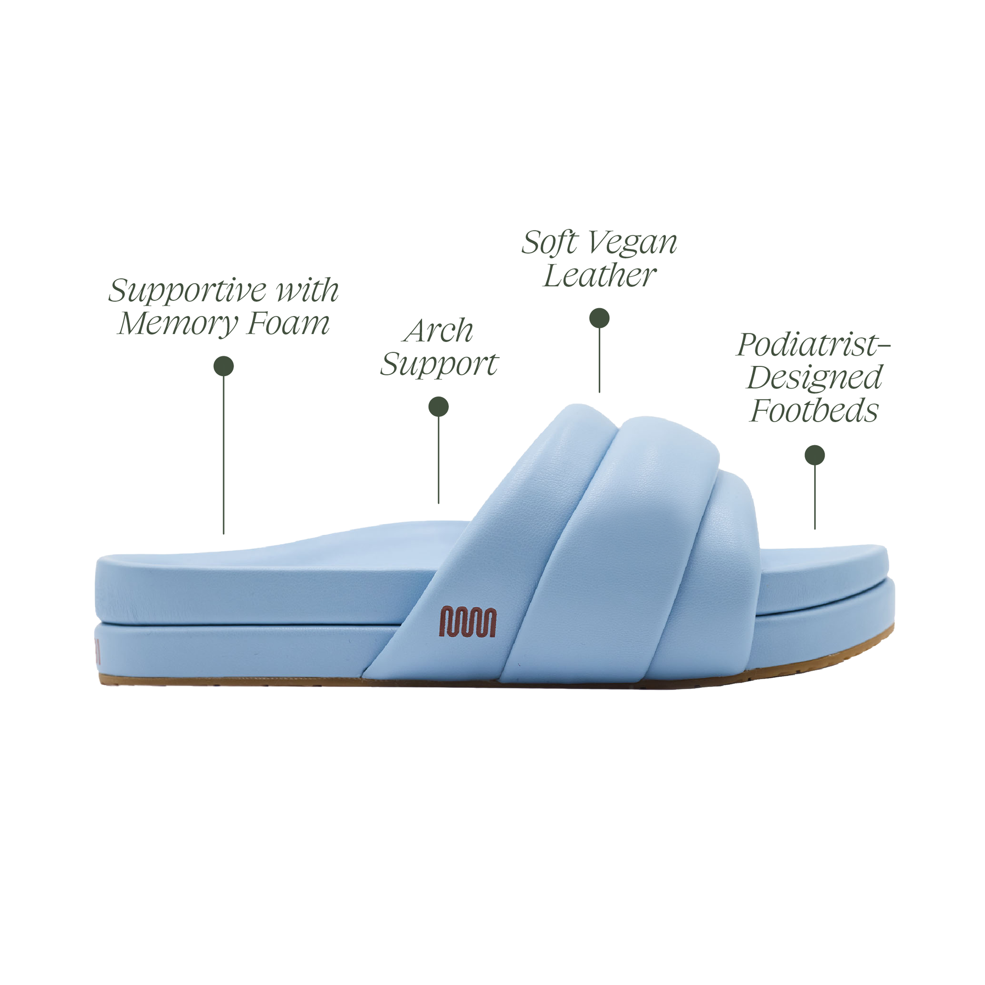 Commbi The Softie Slide - Sky Blue: Women's / Wmn's 8
