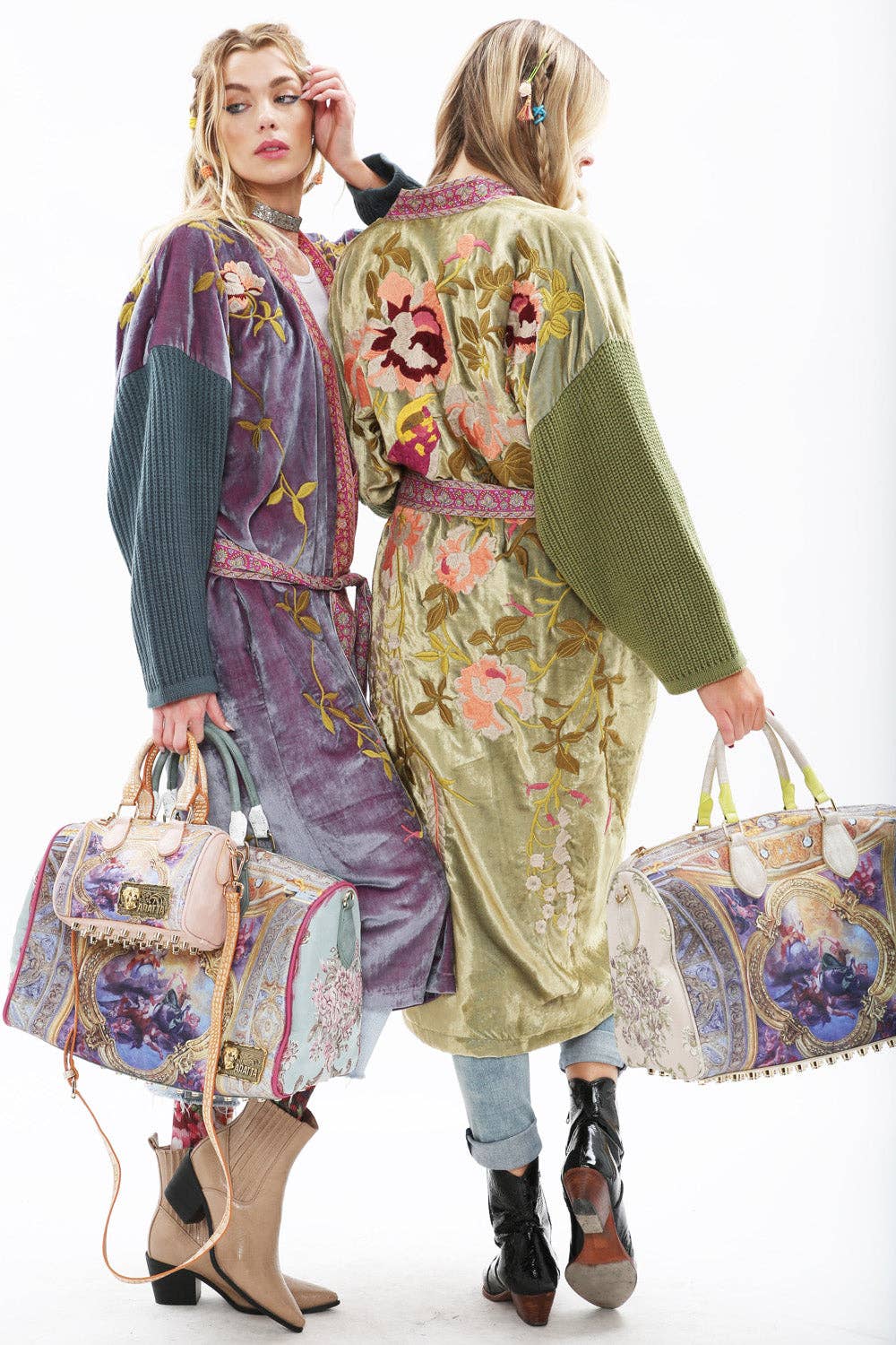 Aratta Something Magical Velvet Coat: Olive