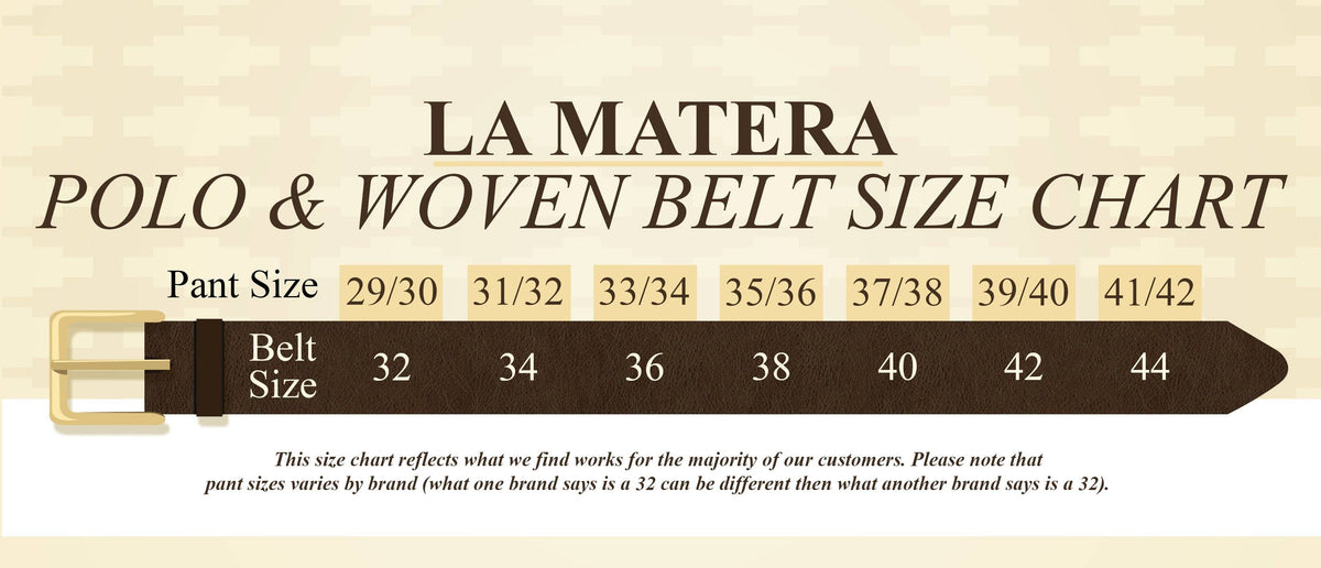 LA MATERA Diplomático Woven Belt