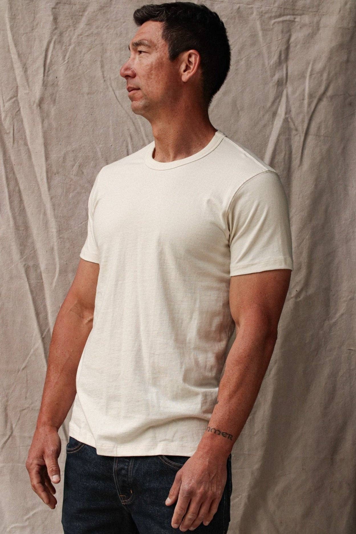 WiesMade Bolinas Heavyweight Tee: Natural