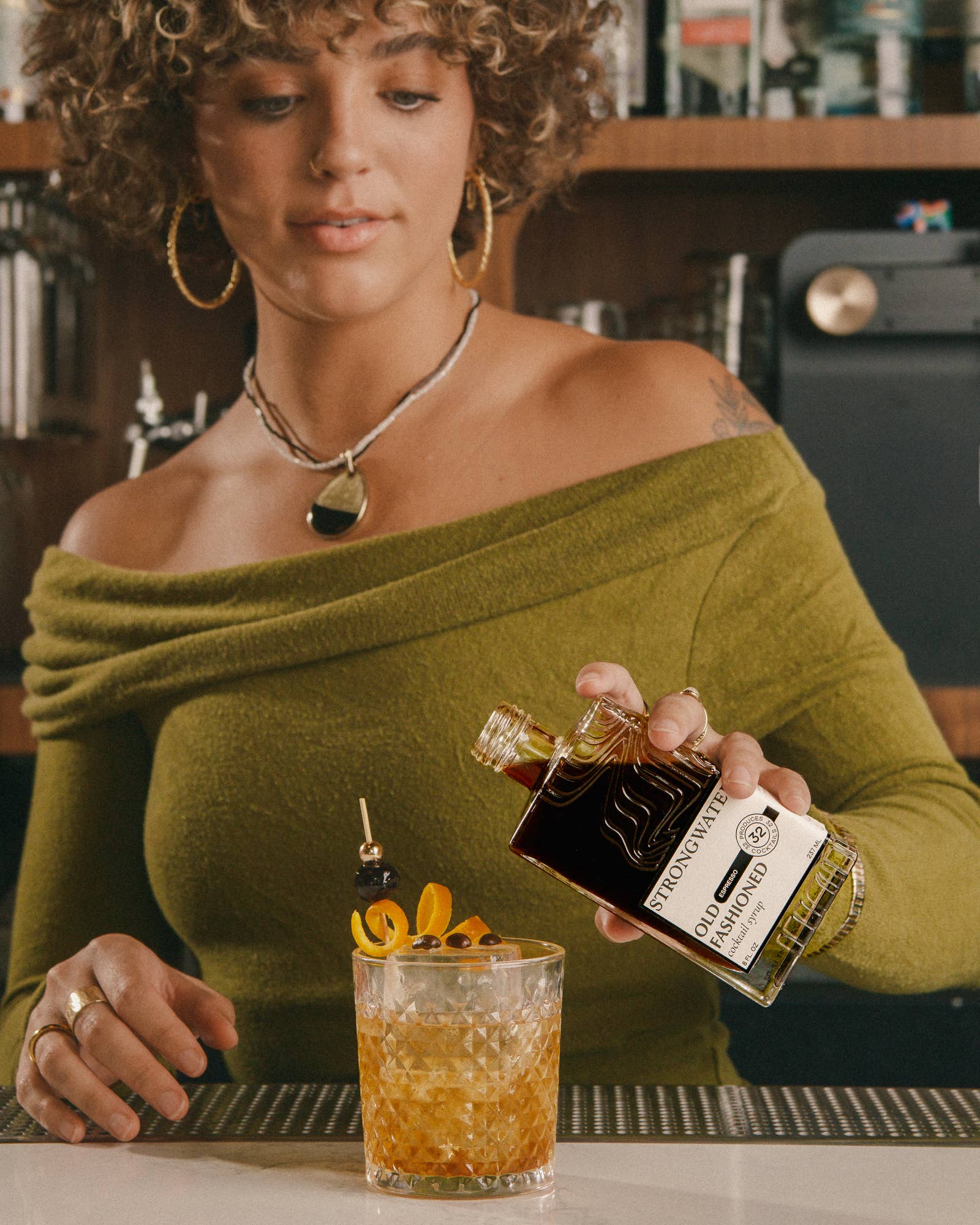 Strongwater Espresso Old Fashioned Cocktail Syrup
