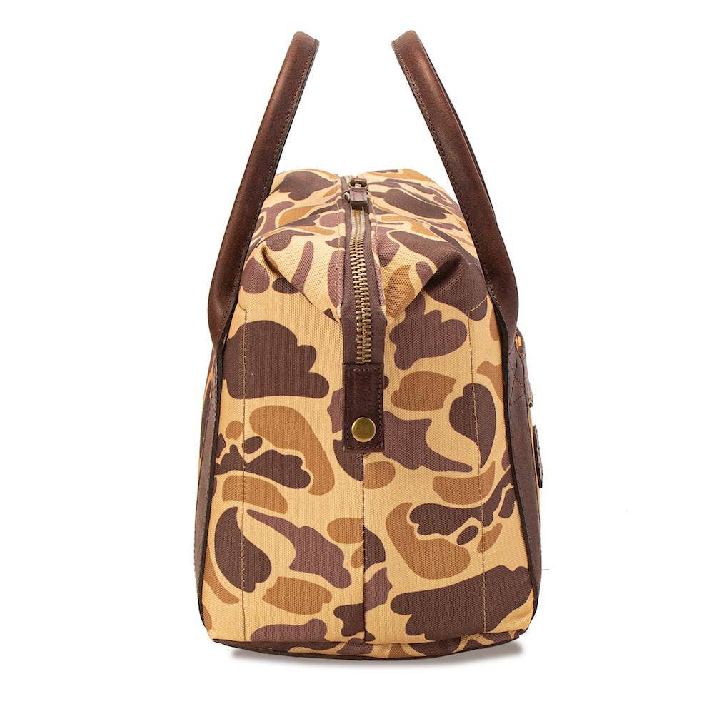 Mission Mercantile White Wing Waxed Canvas Cooler: Smoke / Forest