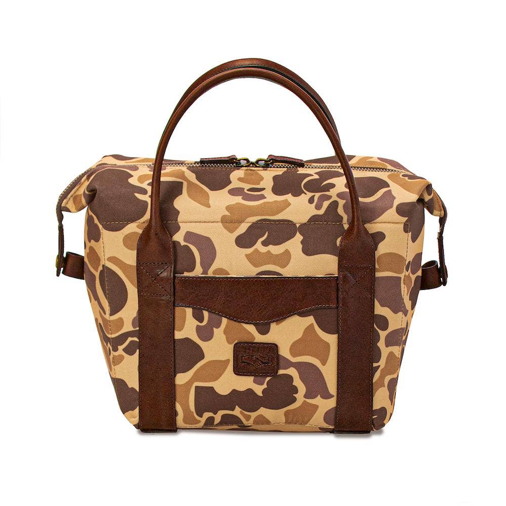 Mission Mercantile White Wing Waxed Canvas Cooler: Smoke / Forest