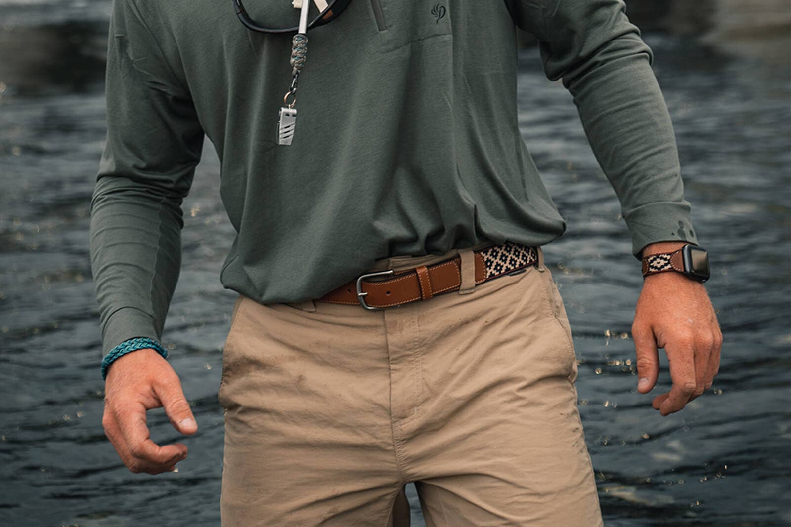 LA MATERA Diplomático Woven Belt