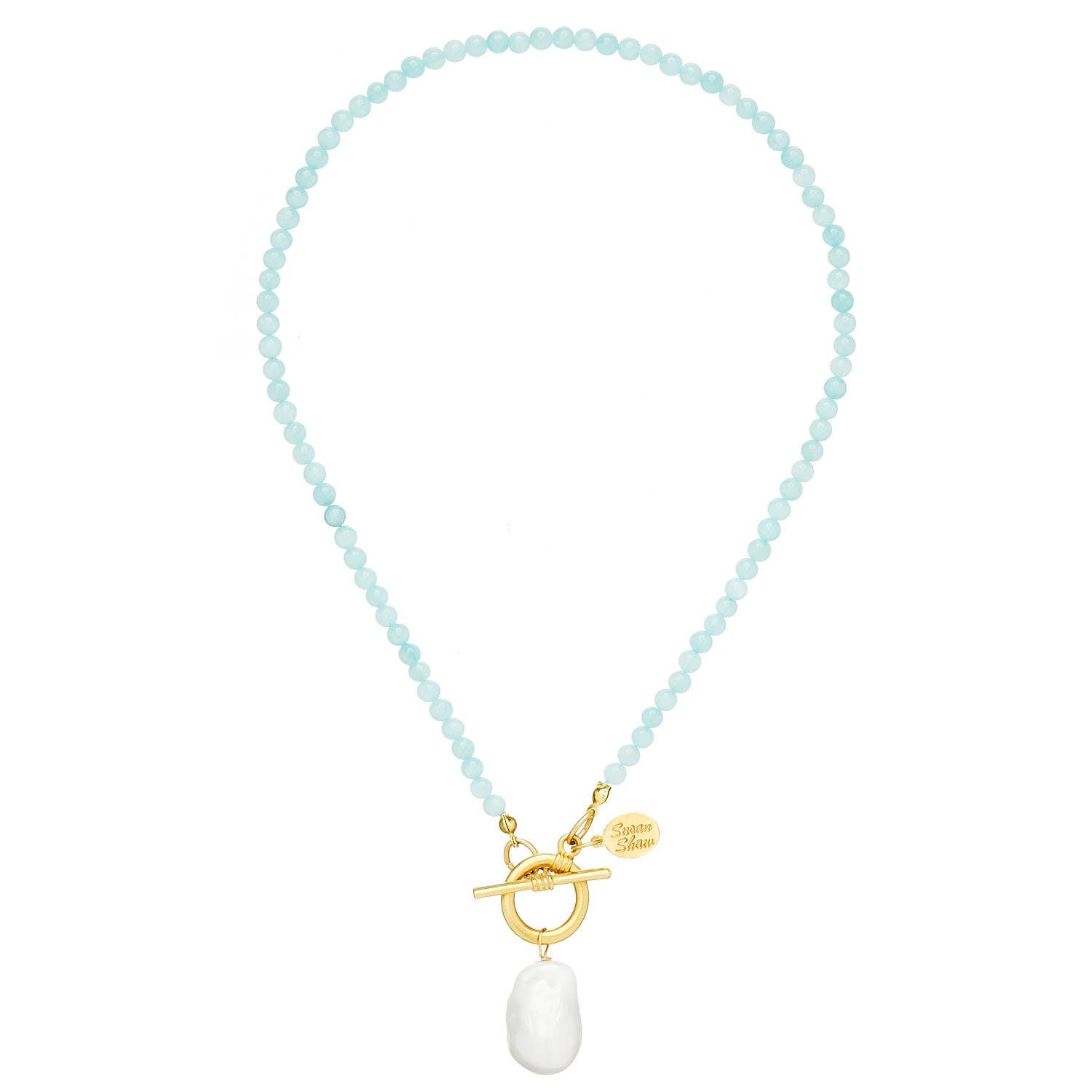 Susan Shaw Katie Necklace: Aqua