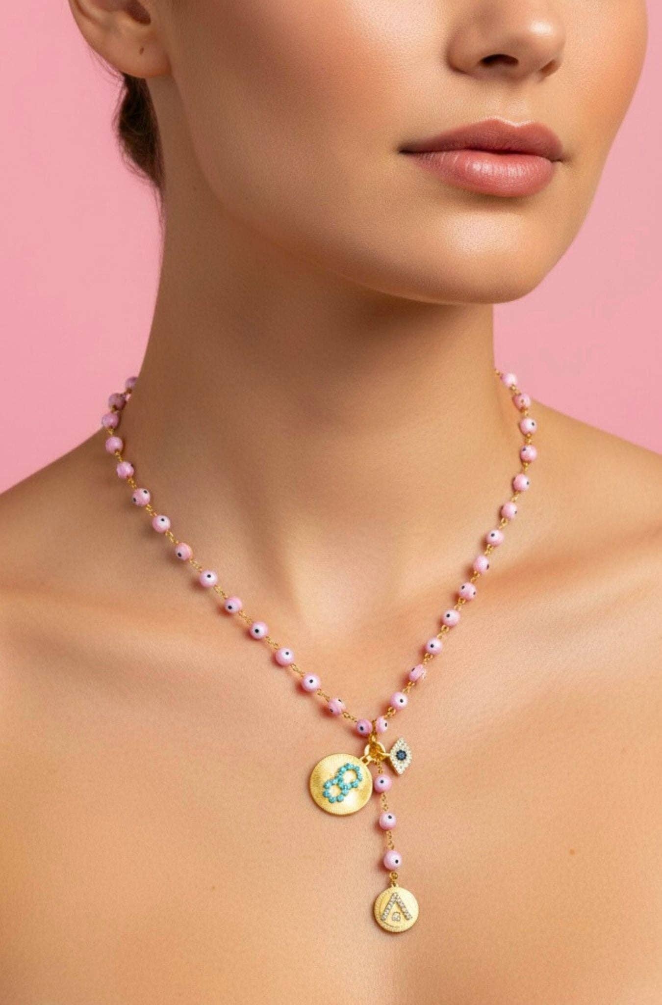 Elizabeth Cole Galia Necklace: Orange
