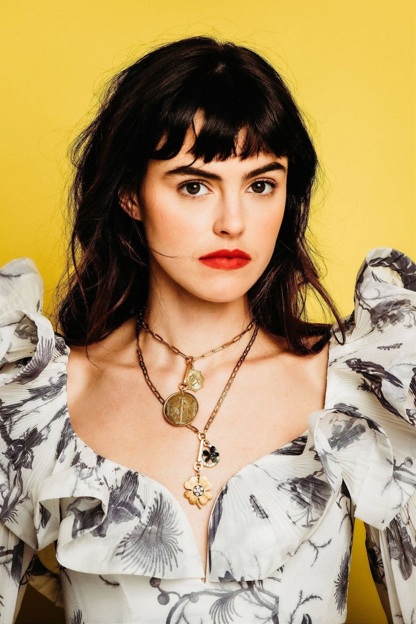 Elizabeth Cole St. Christopher Necklace: Golden Glow