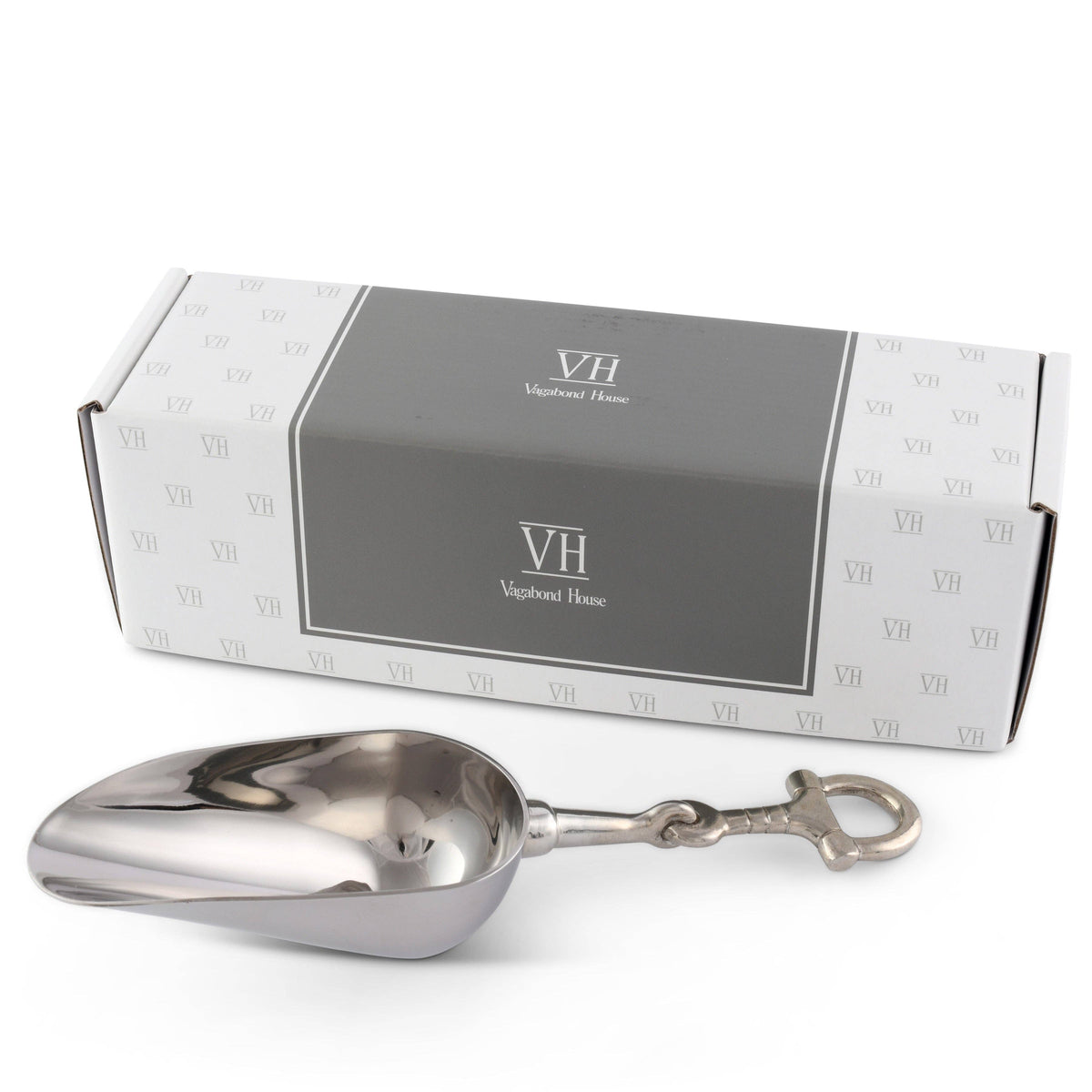 VAGABOND HOUSE Equestrian Horse Bit Pewter Handle Ice Scoop