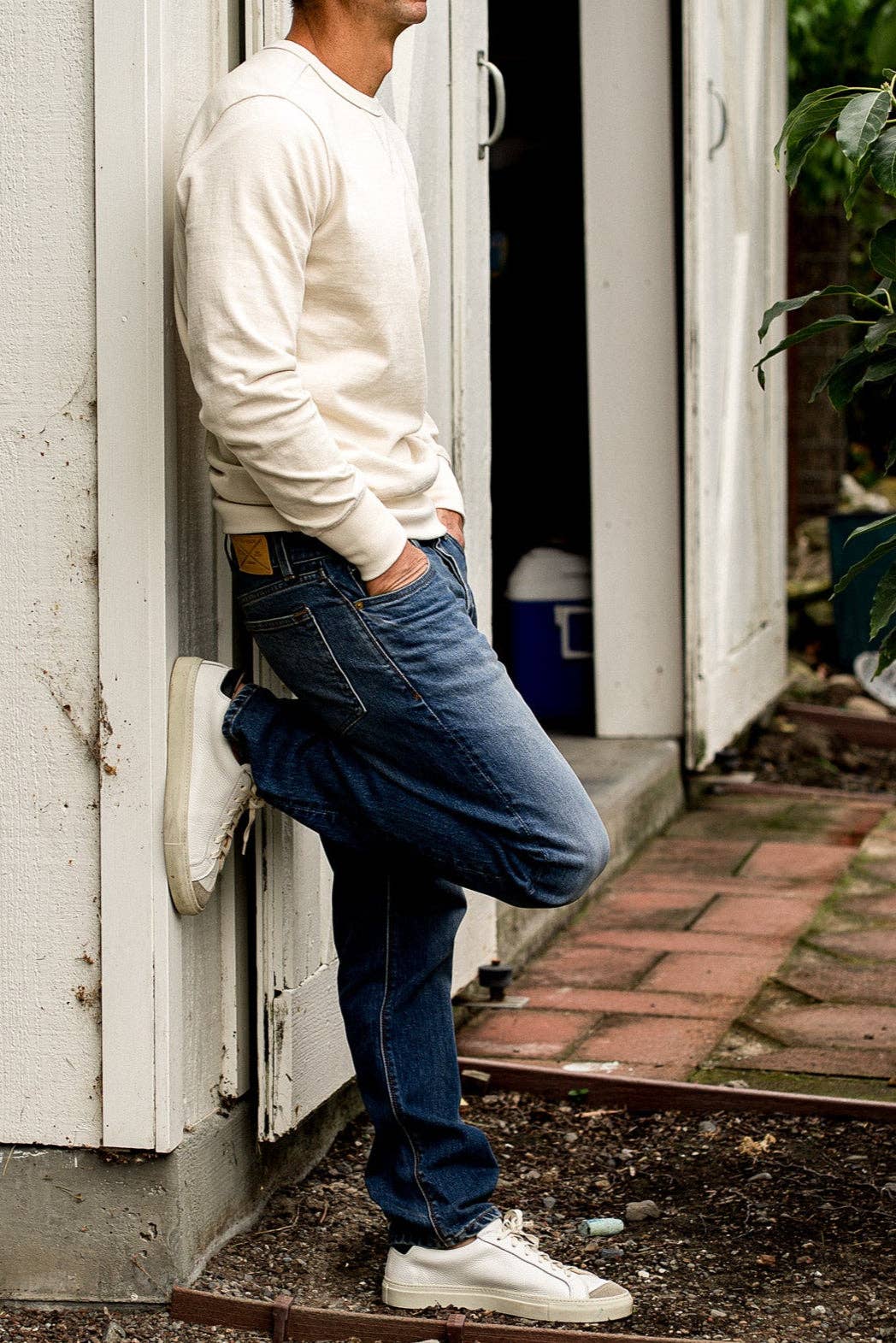 WIESMADE Jack Fit Jeans | River Wash Loose Straight Cut: River Wash