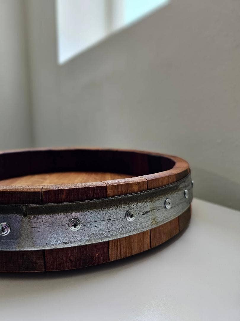 Sono Inspired Small Wine Barrel Lazy Susan