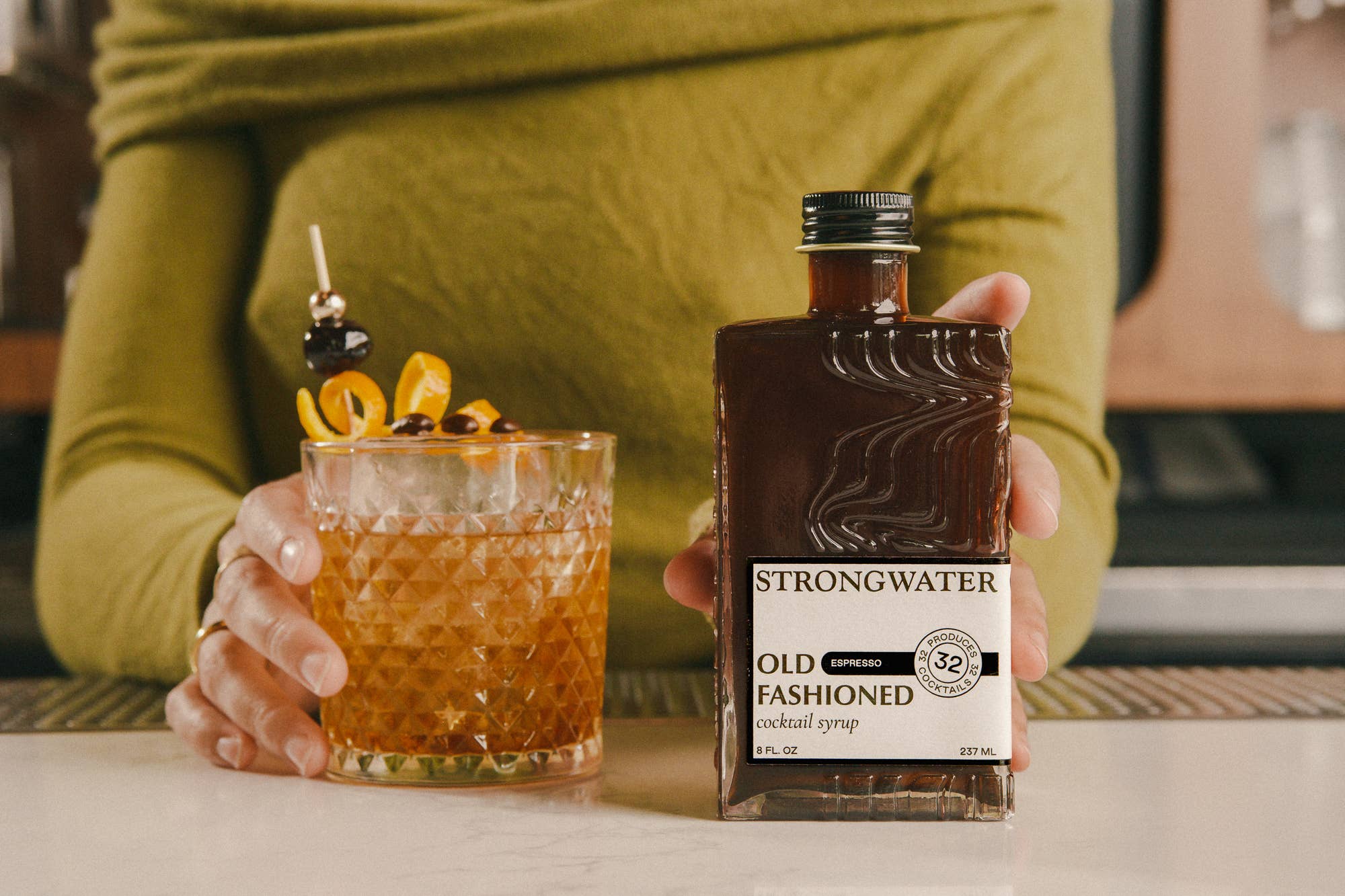Strongwater Espresso Old Fashioned Cocktail Syrup