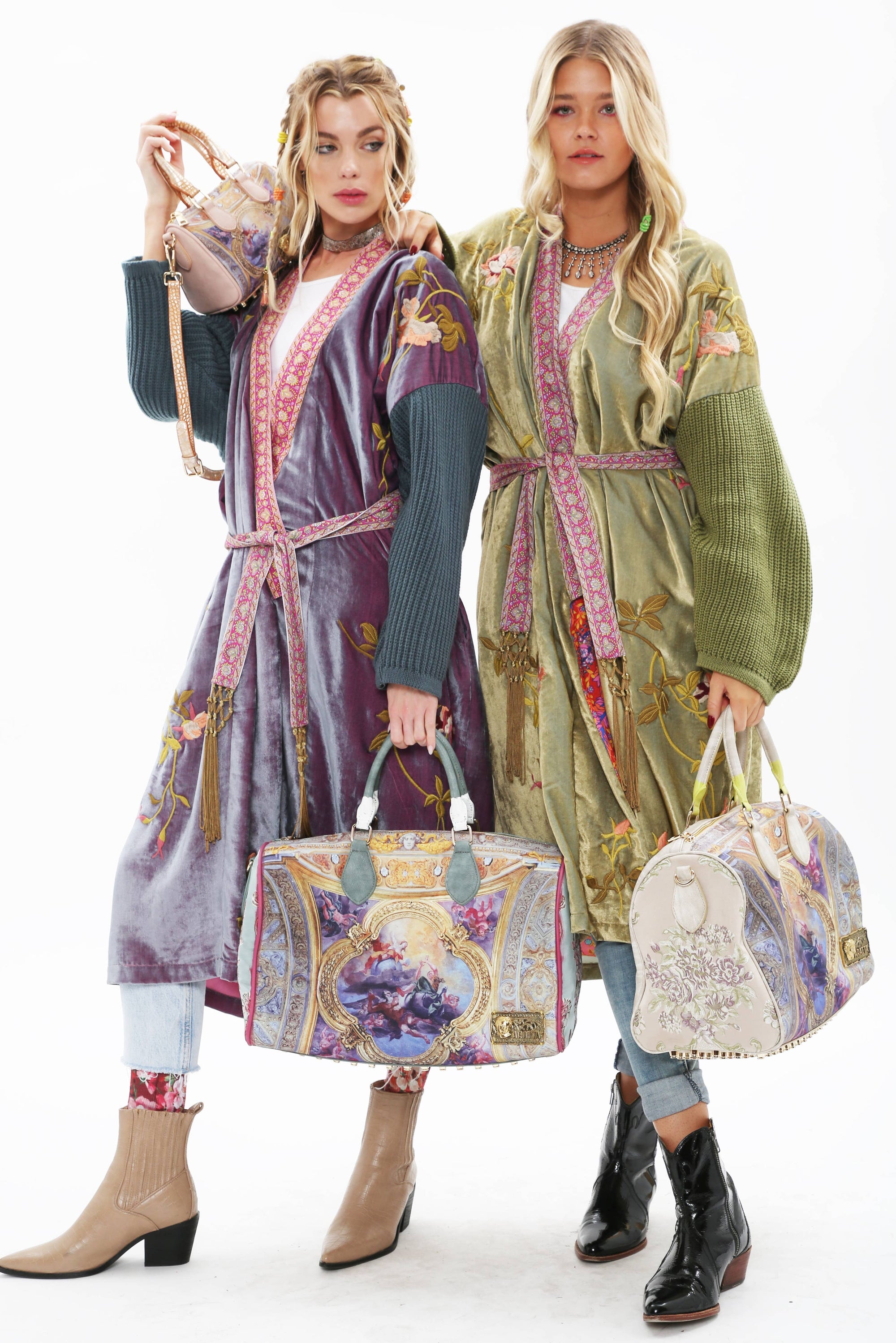Aratta Something Magical Velvet Coat: Grape Jam