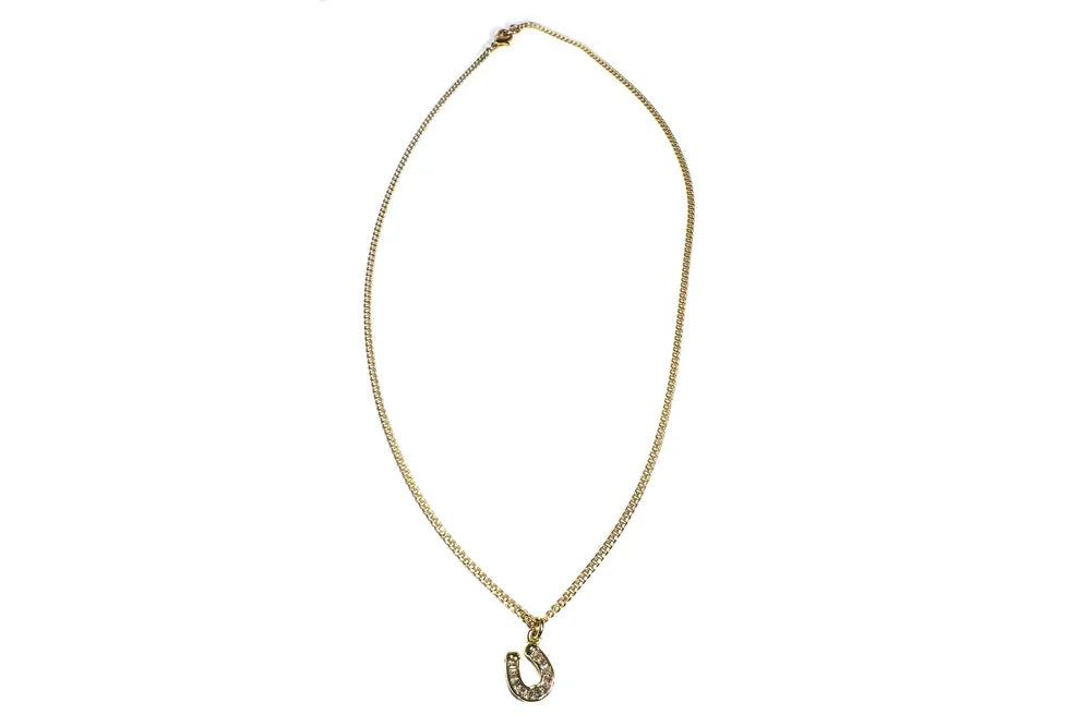 Rachel Nathan Baguette Horseshoe Necklace
