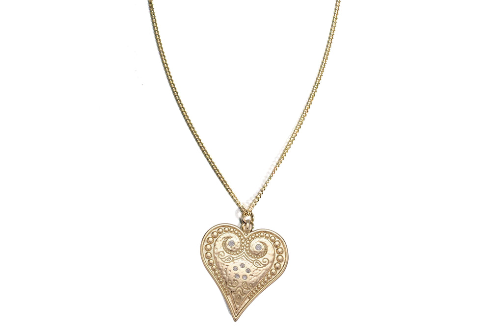 Rachel Nathan Paisley Heart Necklace
