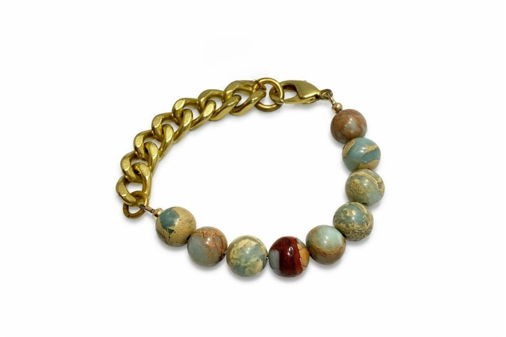 Rachel Nathan Remix: Snakeskin Jasper Bracelet S/M