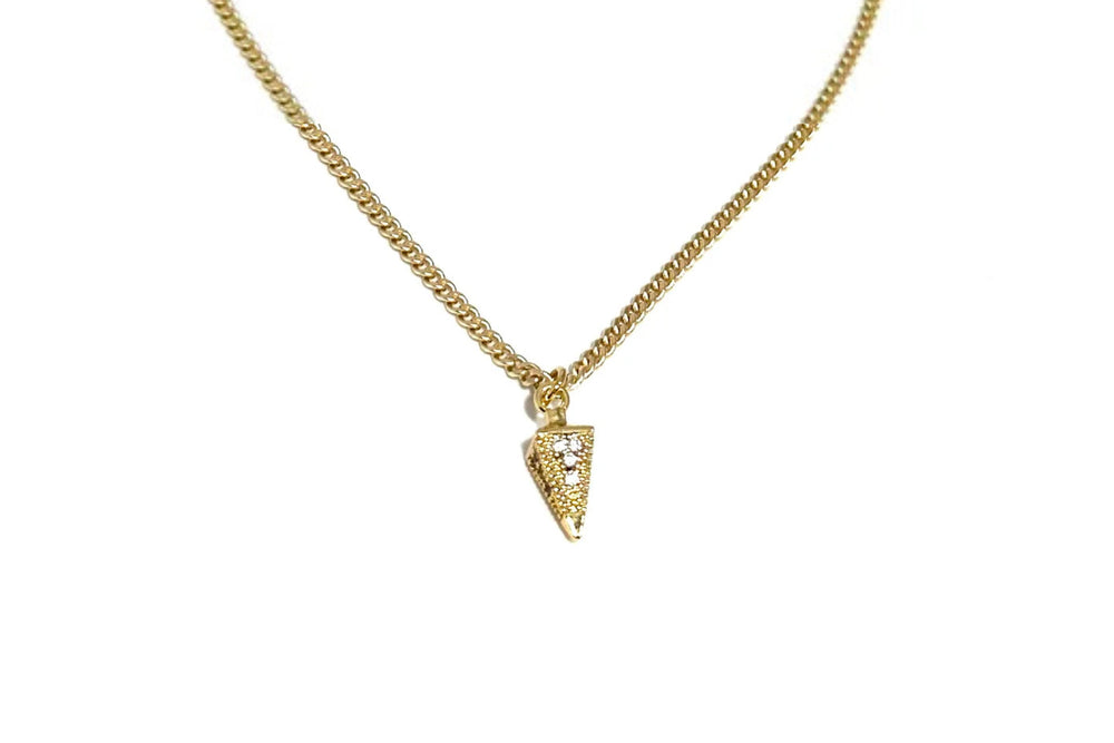 Rachel Nathan Shackle Single Art Deco Drop Necklace