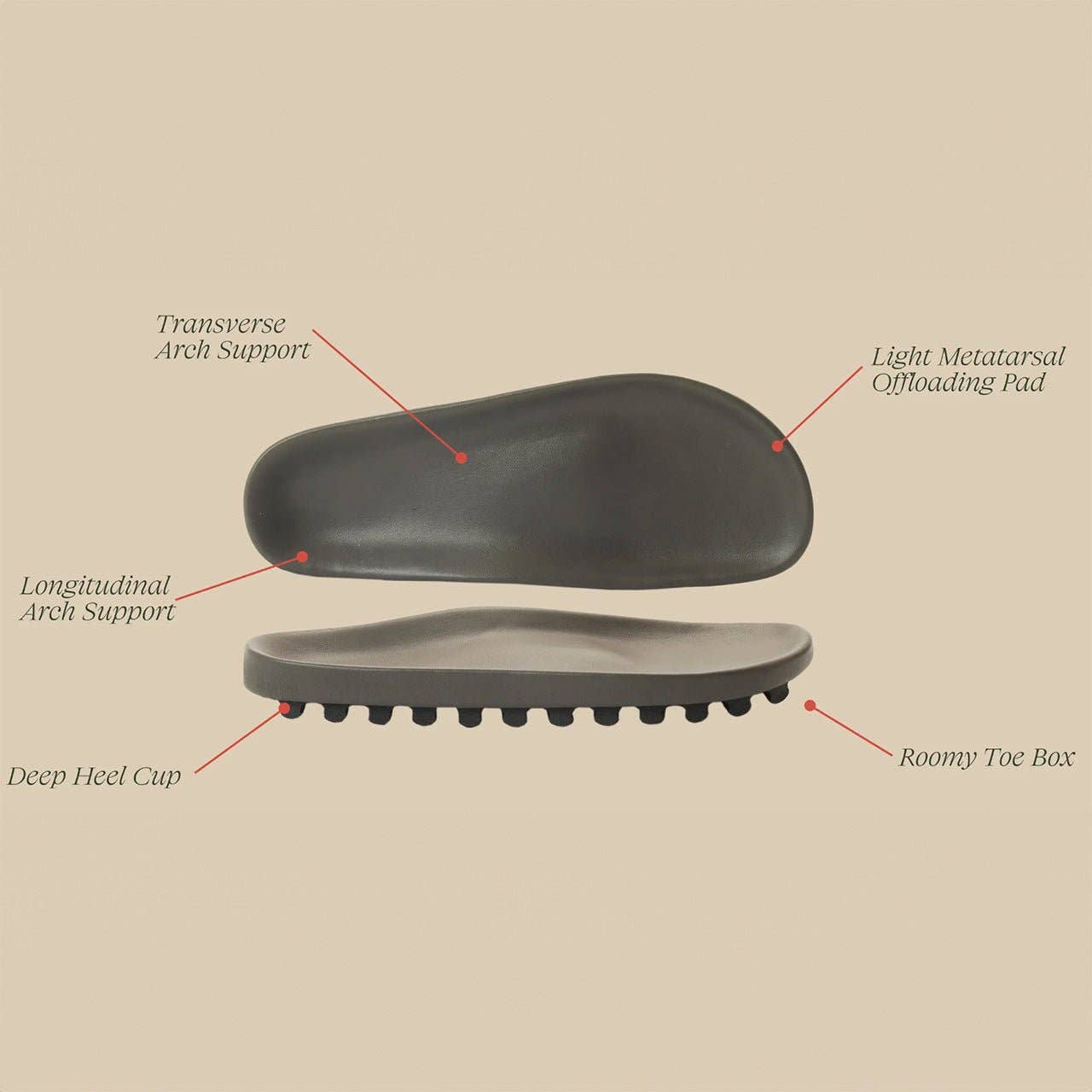 Commbi The Softie Slide - Faded Black: Women's / Wmn's 6