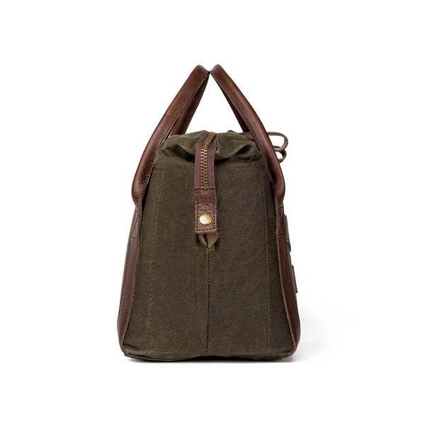 Mission Mercantile White Wing Waxed Canvas Cooler: Smoke / Forest