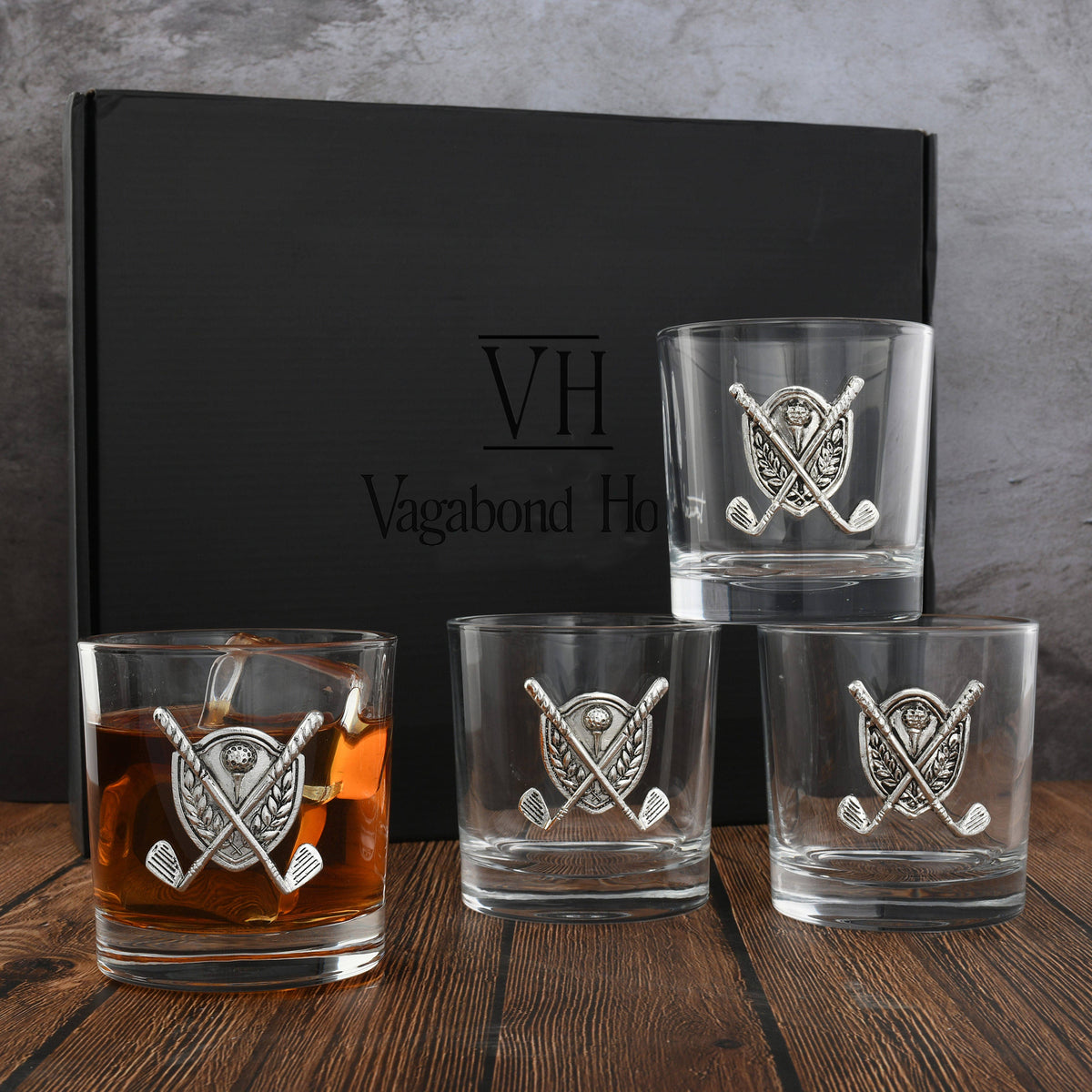 VAGABOND HOUSE Golf Bar Glasses - Set of 4