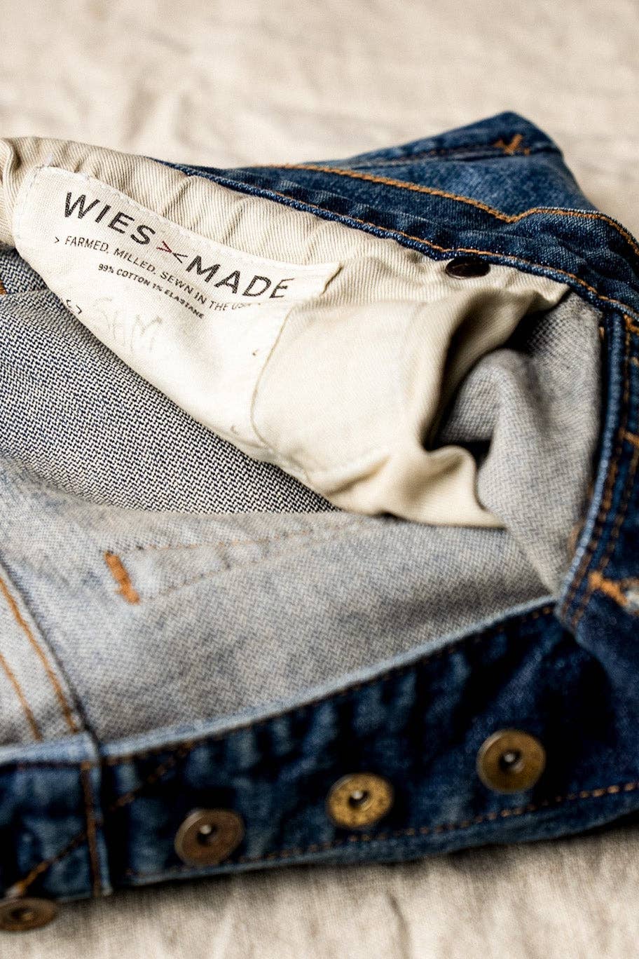 WIESMADE Sam Fit Jean | River Wash Standard Fit: River Wash / 32.5 / 35