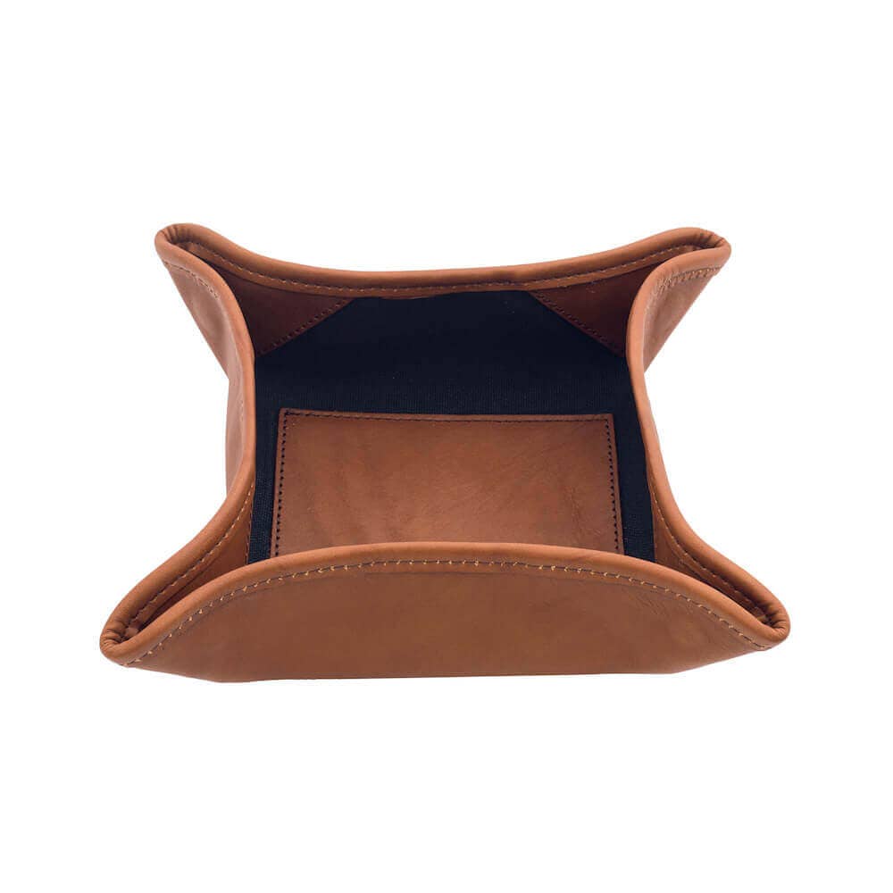 Mission Mercantile Campaign Waxed Canvas Desk Caddy: Hickory / Navy