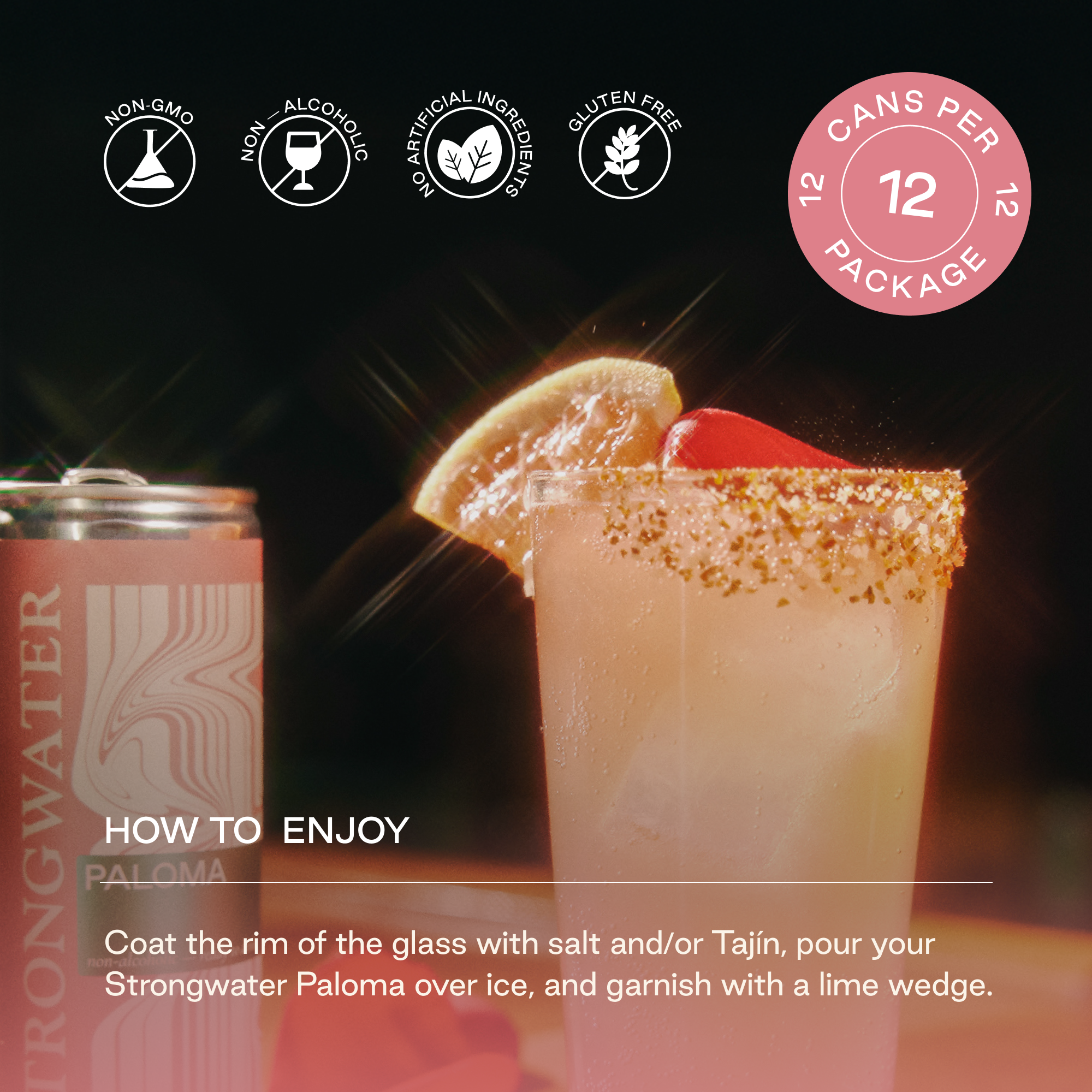 Strongwater Sparkling NA Paloma Mocktail