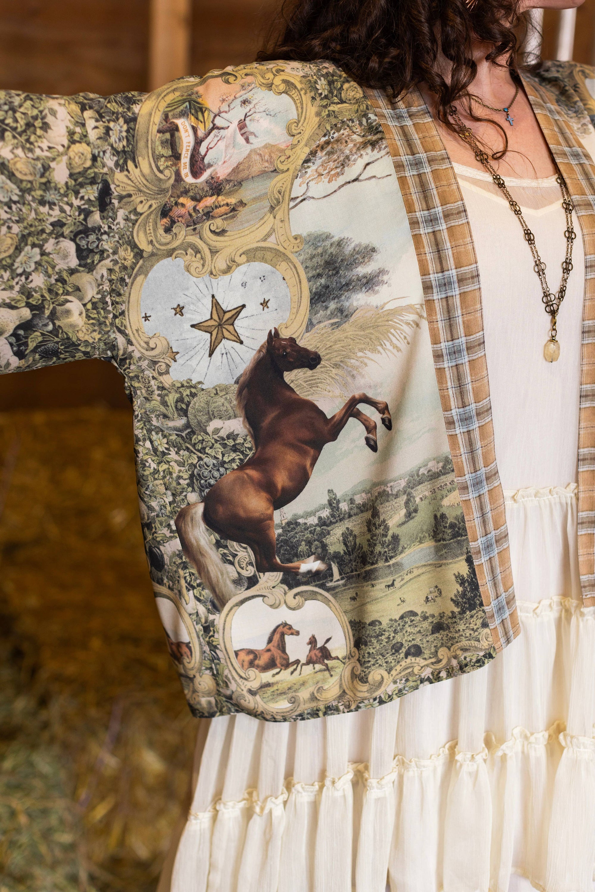 Market of Stars Born to Run Pixie Duster Crop Kimono