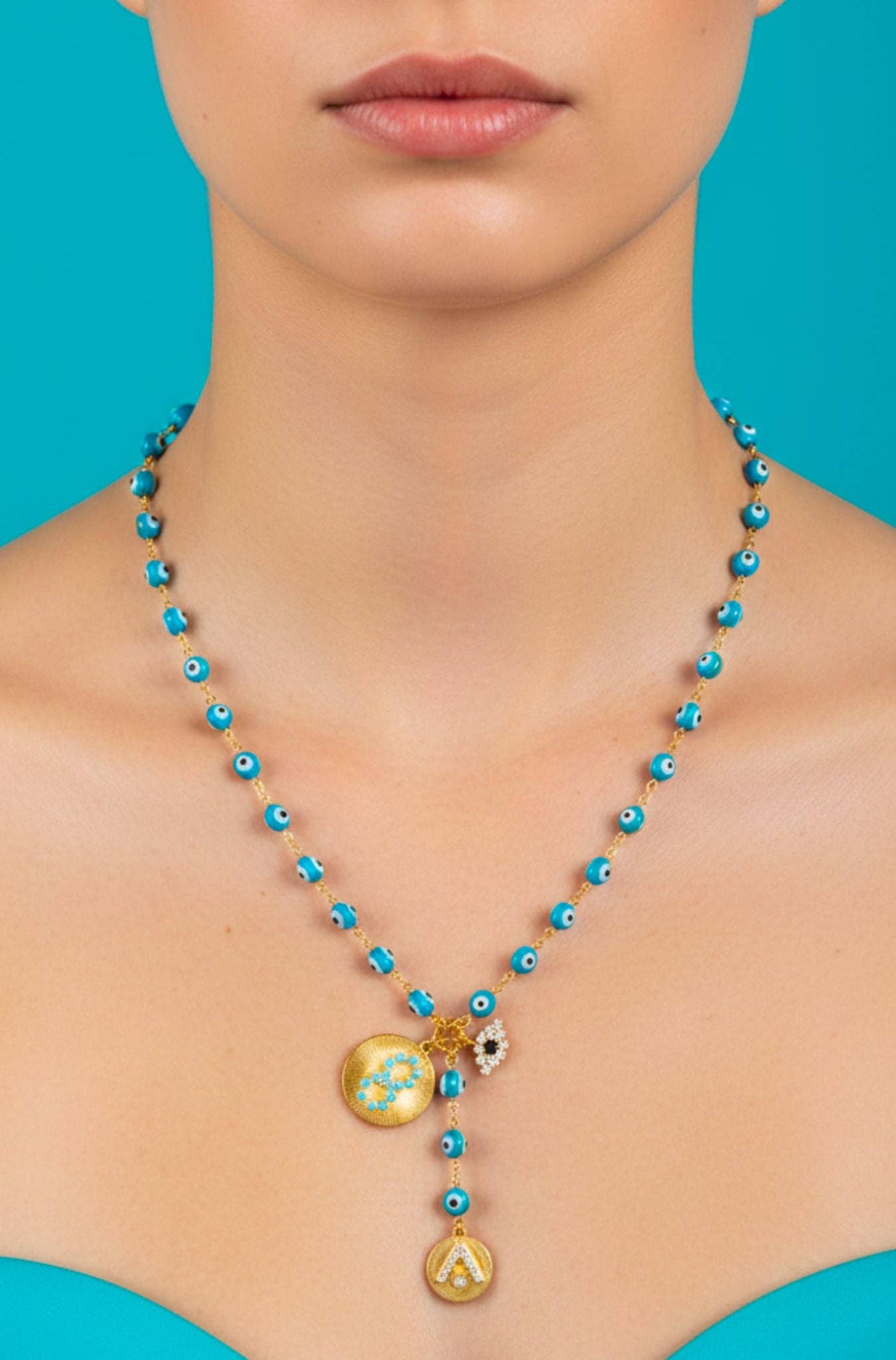 Elizabeth Cole Galia Necklace: Orange