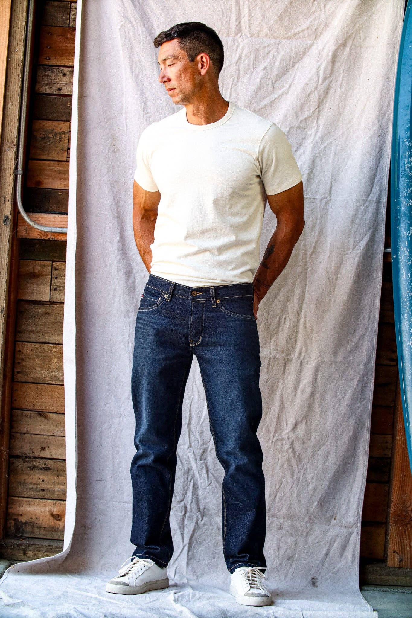 WiesMade Paul Jean Straight Slim Fit Jean: Ocean Wash