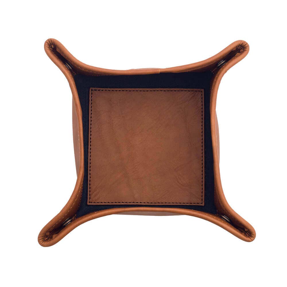 Mission Mercantile Campaign Waxed Canvas Desk Caddy: Smoke / Forest