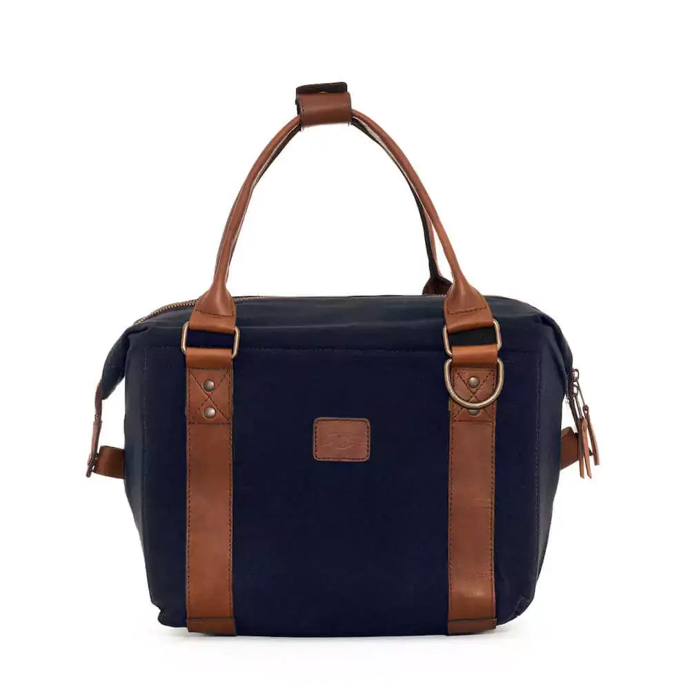 Mission Mercantile White Wing Waxed Canvas Cooler: Smoke / Forest