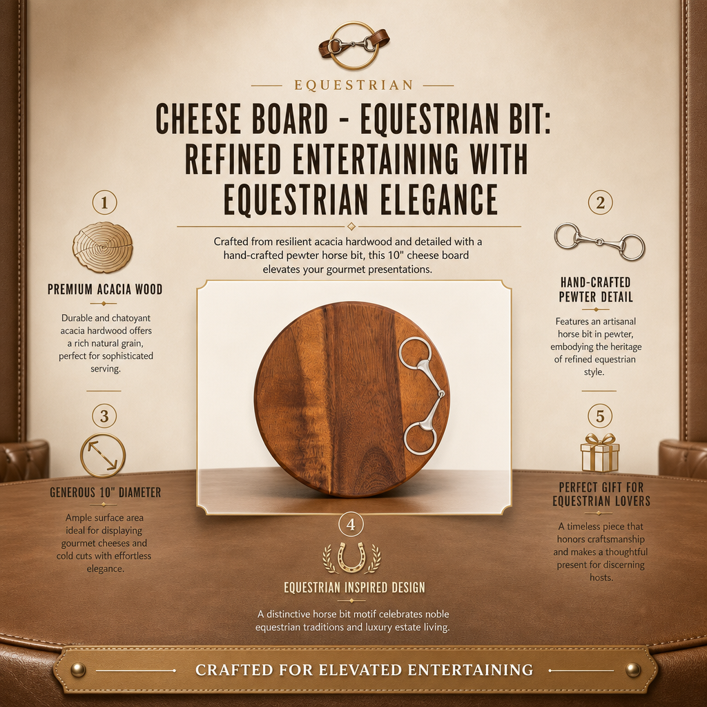 VAGABOND HOUSE Cheese Board - Equestrian Bit
