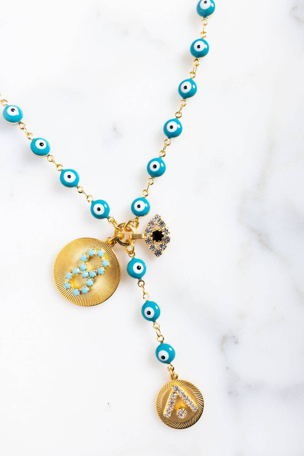 Elizabeth Cole Galia Necklace: Multi Color