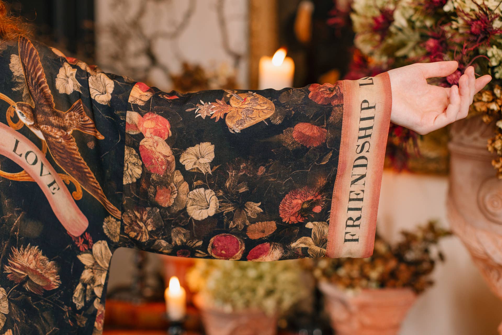 Market of Stars Heart of Gold Pixie Duster Crop Kimono