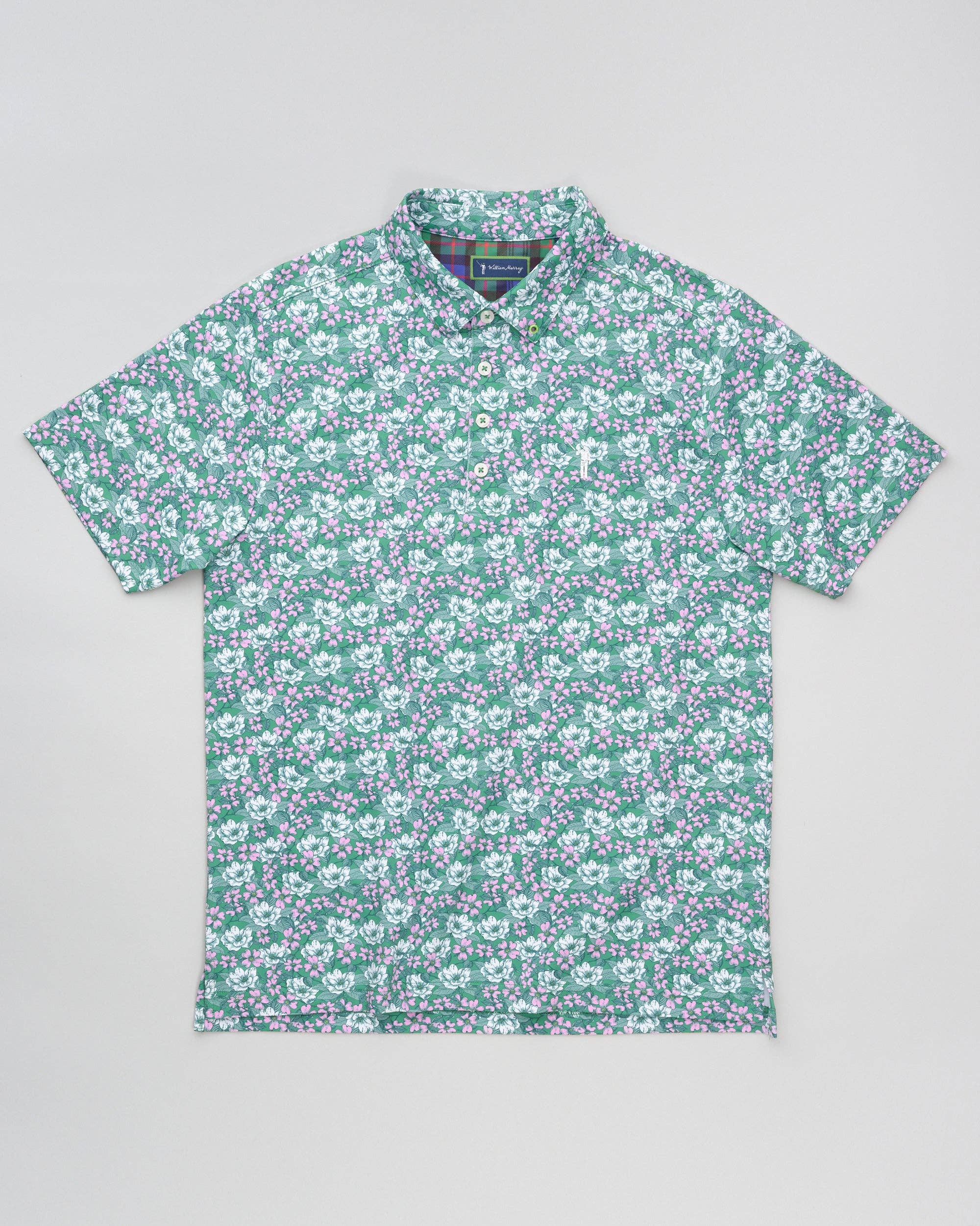 Southern Charm Men's Polo: Green Multi