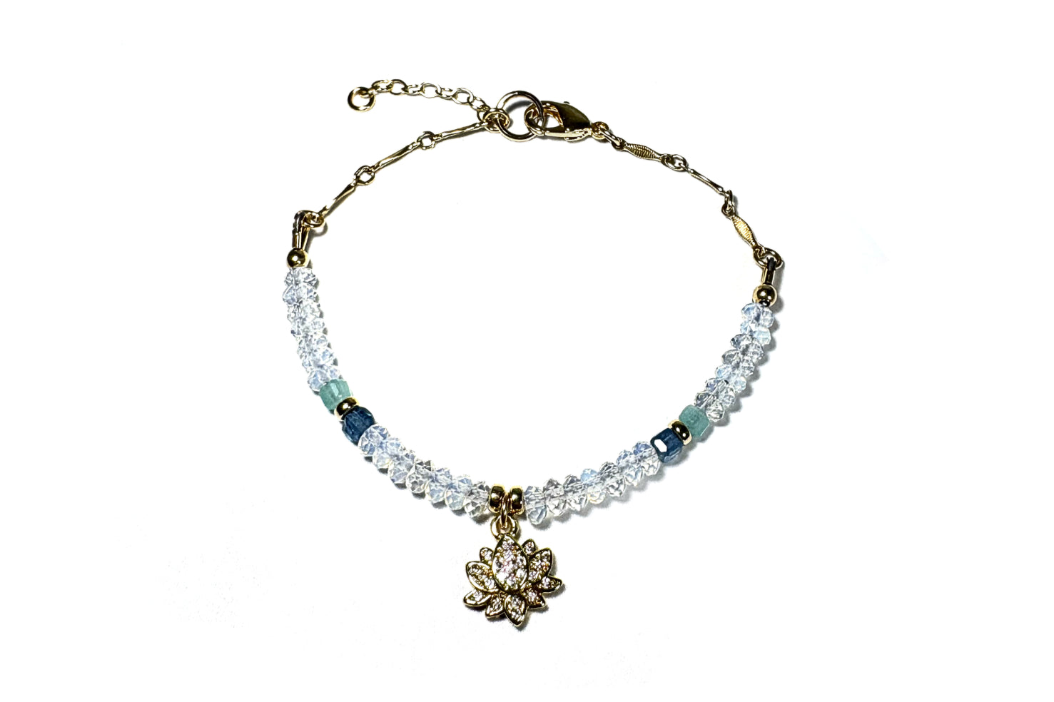 Rachel Nathan Remix: Mini Opalite and Lotus Bracelet S/M