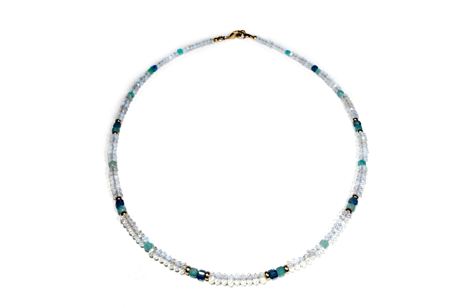 Rachel Nathan Opalite and Aquamarine Necklace